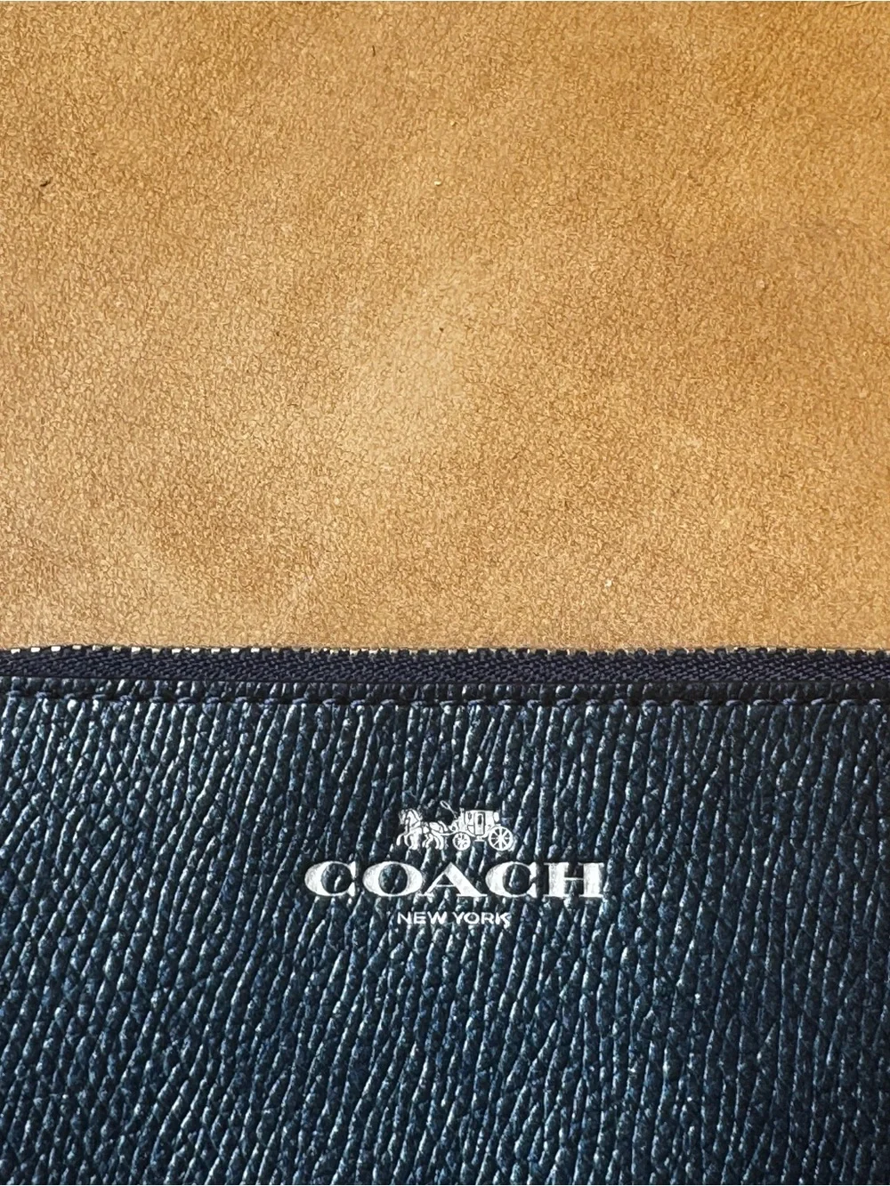 Coach navy leather